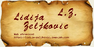 Lidija Zeljković vizit kartica